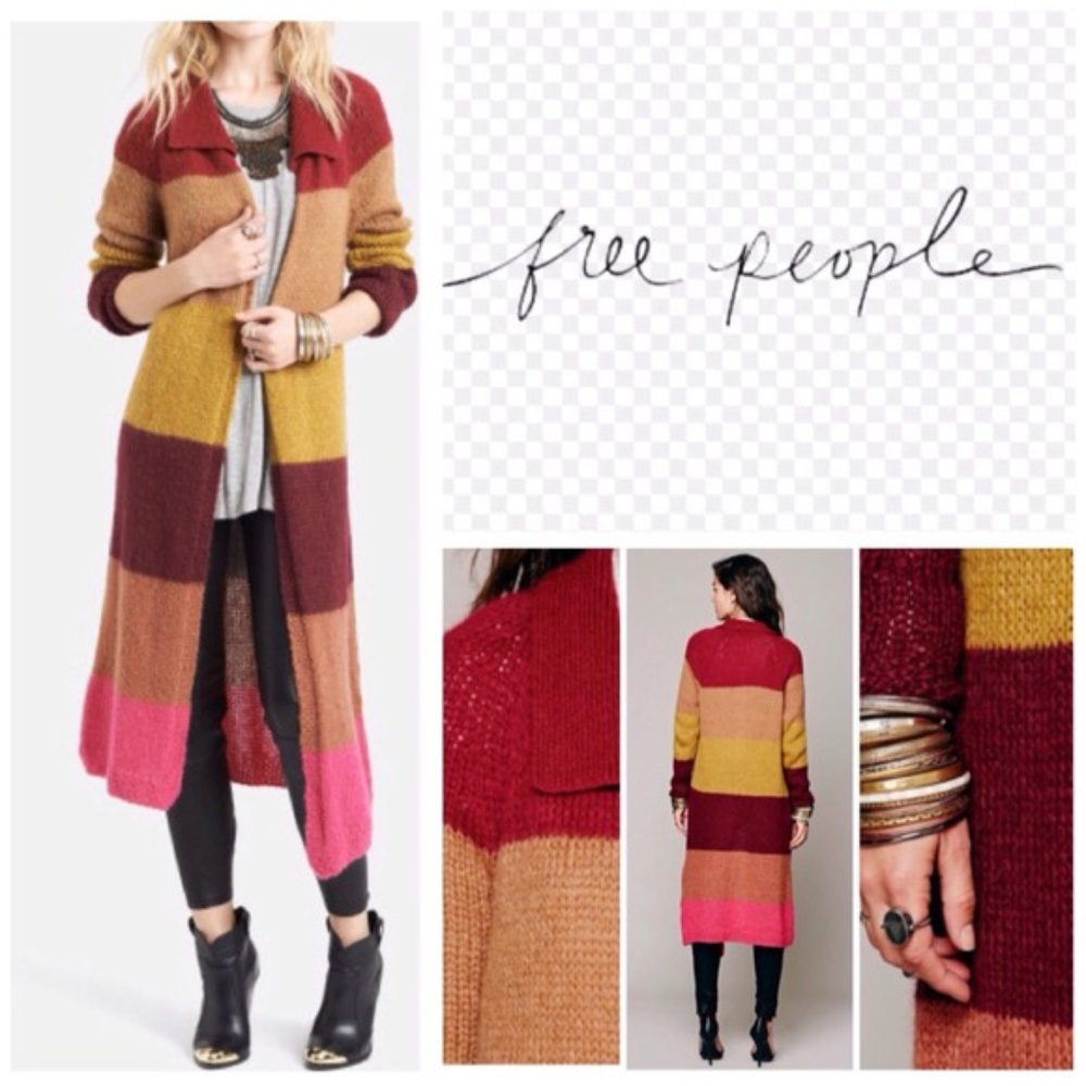 Free People Long Cardigan